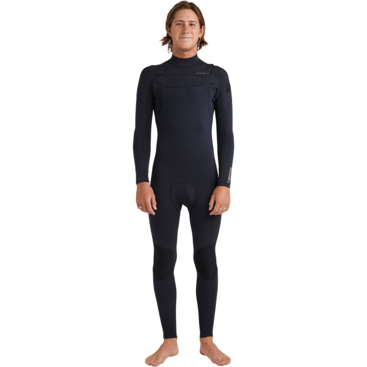 2026 Quiksilver Männer Everyday Sessions 4/3mm Brustreißverschluss Neoprenanzug 25AW213512 - Black